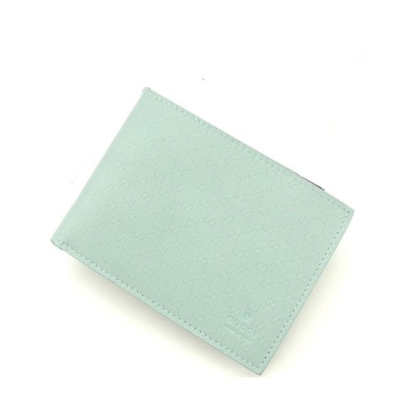 Gucci Wallet Purse Bifold G logos Blue Woman Authentic Used Y2240 - Picture 1 of 6
